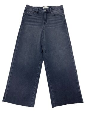 Bohme Colette Jeans High Rise Wide Leg Size 27 Faded Black